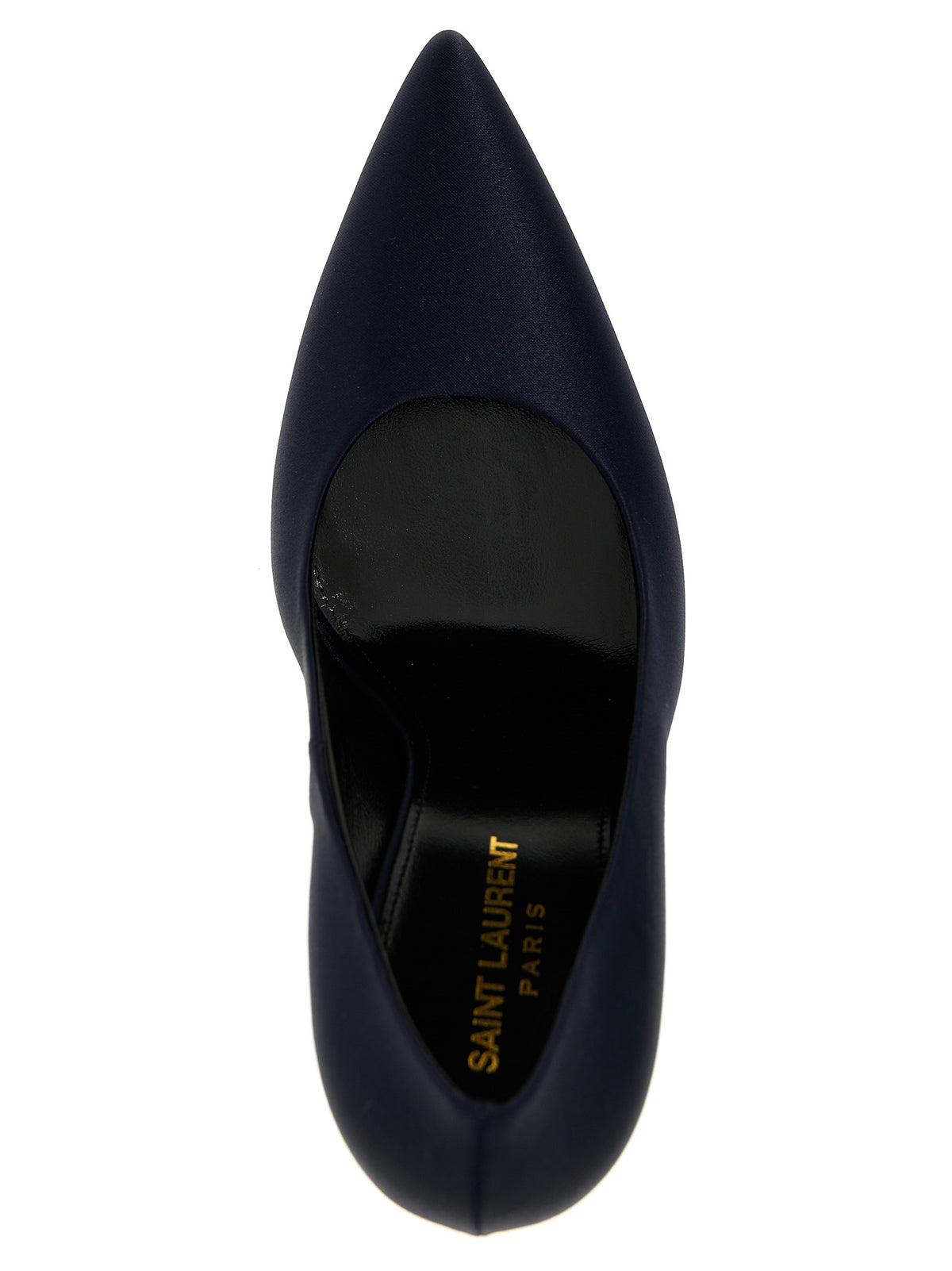 Saint Laurent Monceau Pumps in Blue Satin Crepe - Luxury Elegance