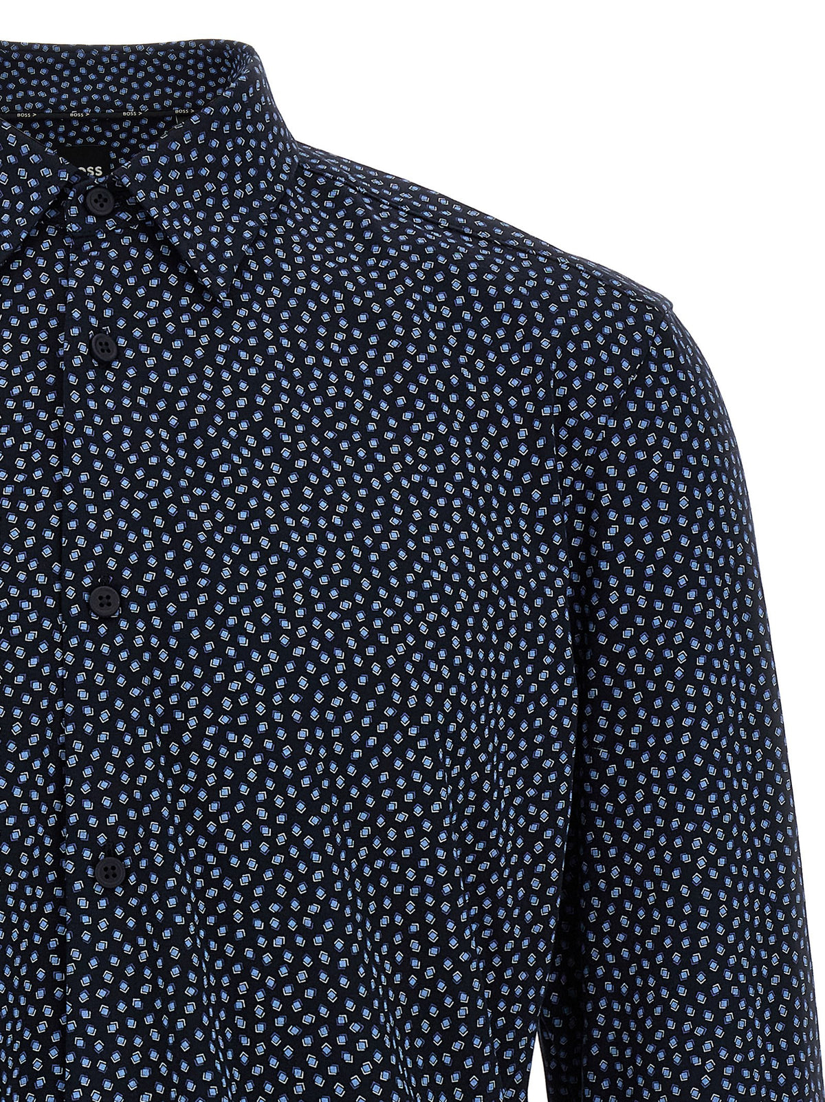Hugo Boss Roan Blue Cotton Blouse - Timeless Elegance Redefined