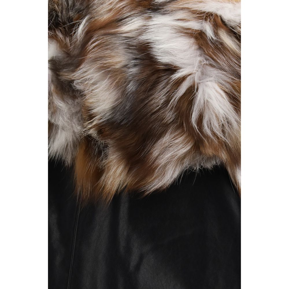 Moose Knuckles Black Lambskin Leather Jacket - Timeless Luxury