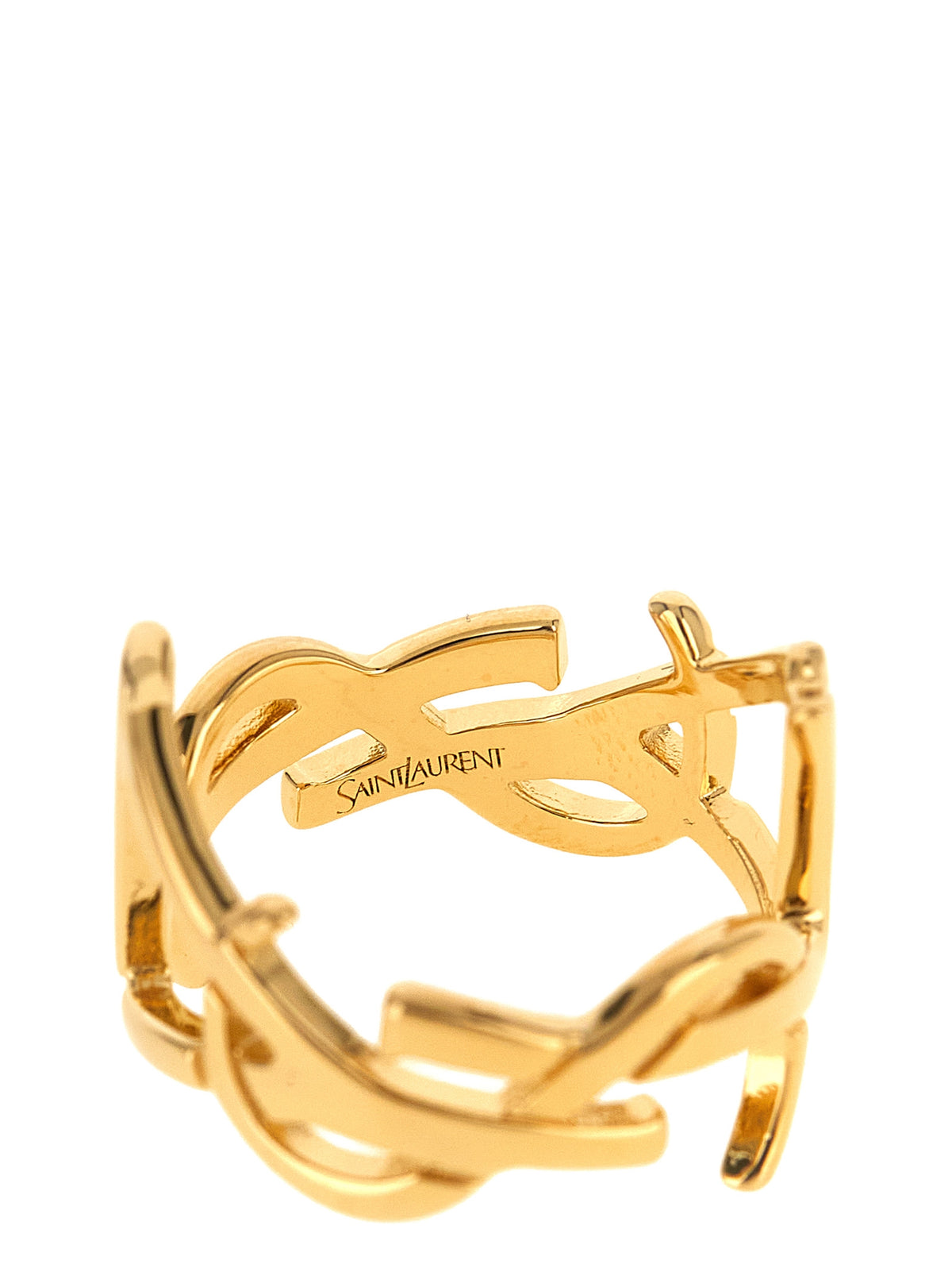 Saint Laurent Gold Brass Broch - Timeless Elegance Redefined