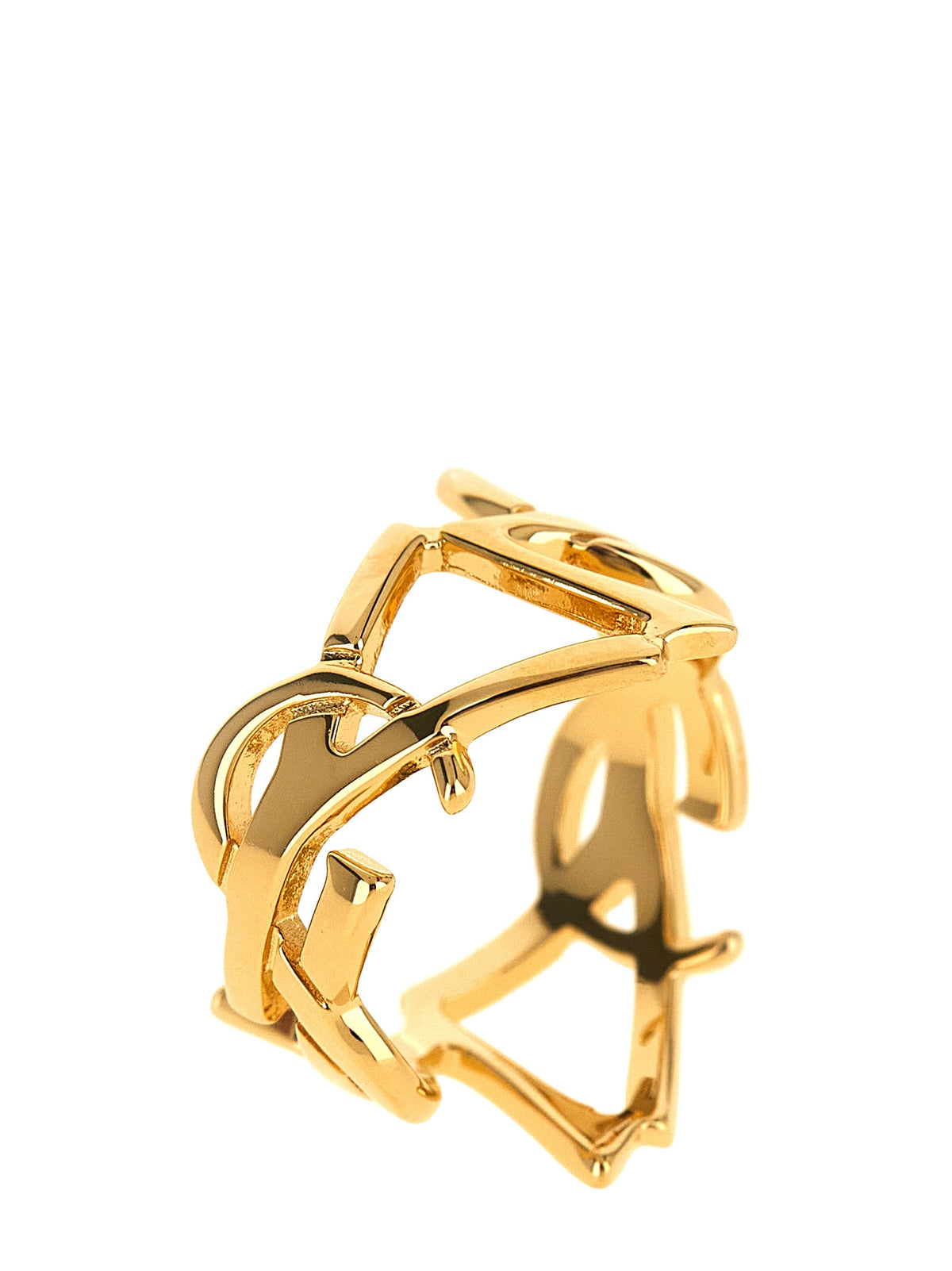 Saint Laurent Gold Brass Broch - Timeless Elegance Redefined