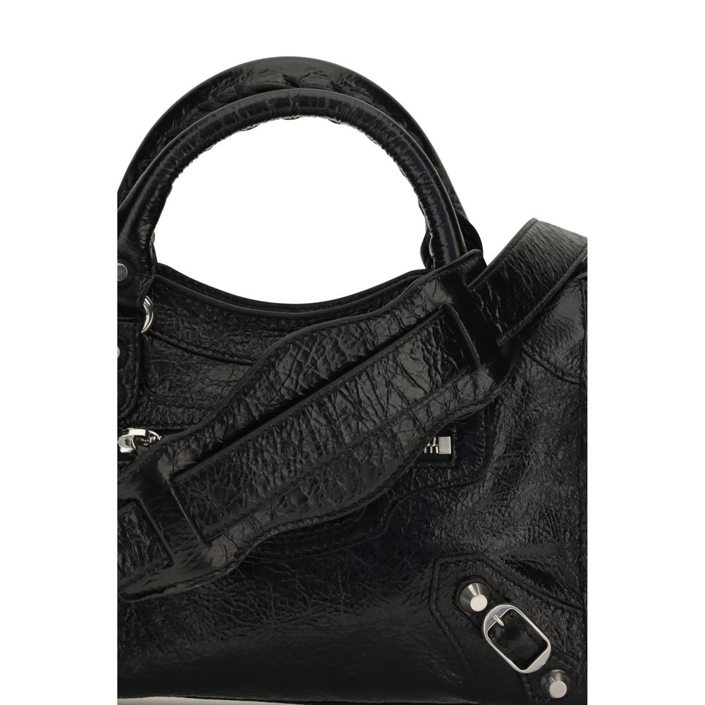 Balenciaga Black Lamb Ovis Aries Shoulder Bag - Exquisite Luxury