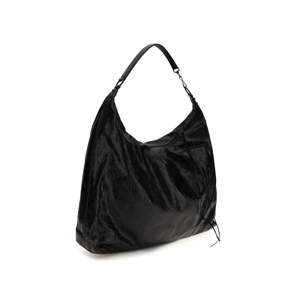 Balenciaga Black Lamb Ovis Aries Shoulder Bag - Timeless Luxury