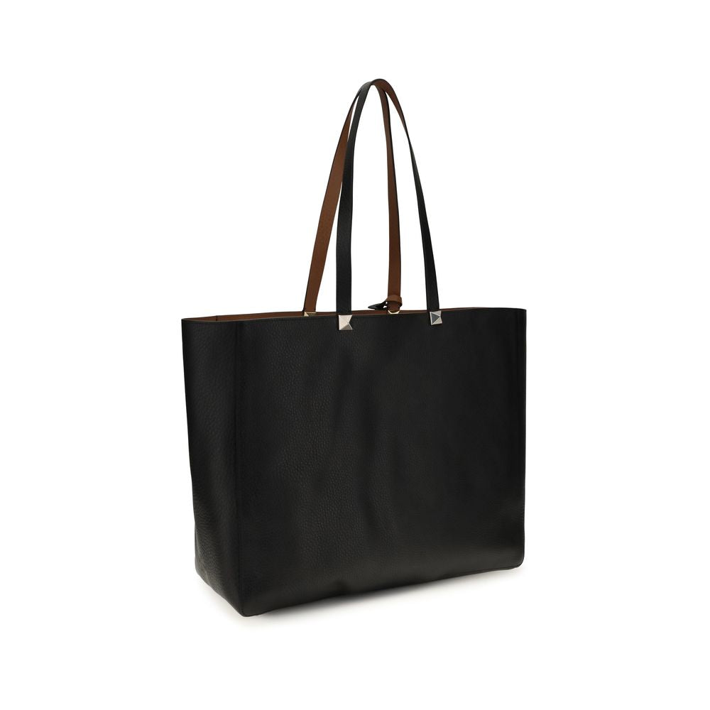 Valentino Garavani Black Calf Leather Shoulder Bag - Timeless Elegance
