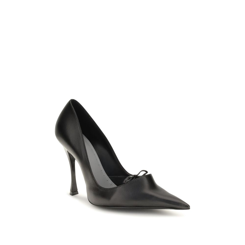 Balenciaga Black High Heel Pumps - Luxurious Lambskin Elegance