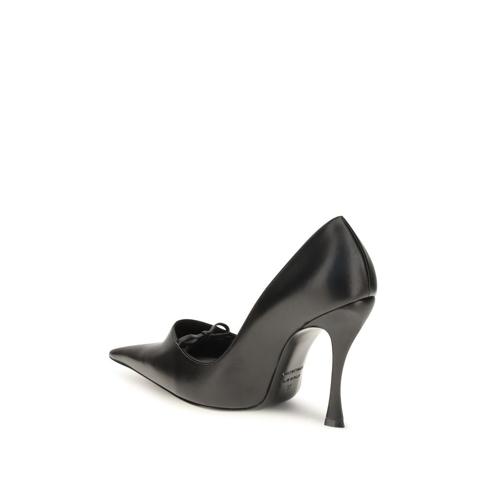 Balenciaga Black High Heel Pumps - Luxurious Lambskin Elegance