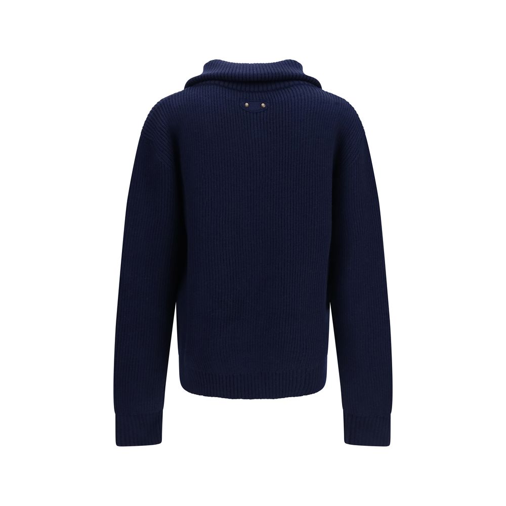 Balenciaga Blue Wool Oves Aries Sweatshirt - Timeless Luxury