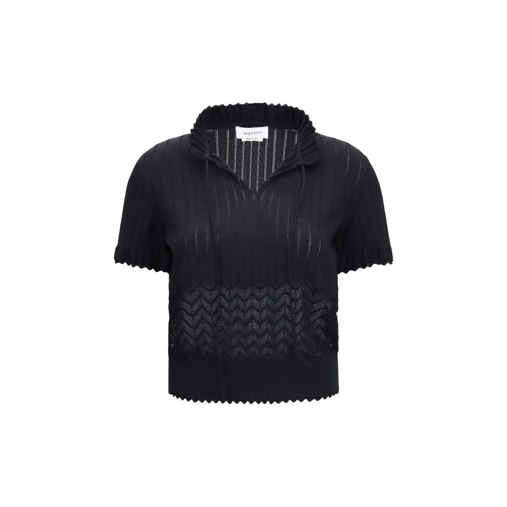 Indulge in the exquisite Alexander McQueen Black Viscose T-Shirt from the AW26 collection, where luxurious craftsmanship meets timeless elegance, perfect for any discerning wardrobe.