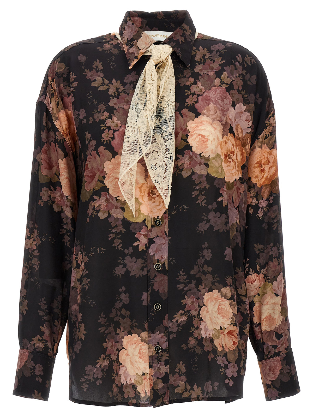 Wrap yourself in the elegance of ZIMMERMANN’s Multicolor Silk Blouse, a luxurious blend of floral charm and sophisticated design, perfect for the discerning wardrobe.