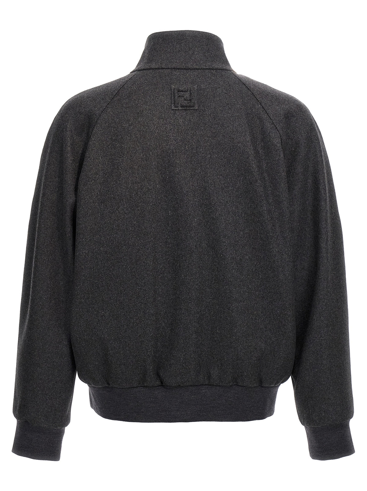 Elevate your wardrobe with Fendi's Gray Cashmere Jacket, a timeless blend of luxury and functionality, crafted in Italy for those who embody sophistication and style.