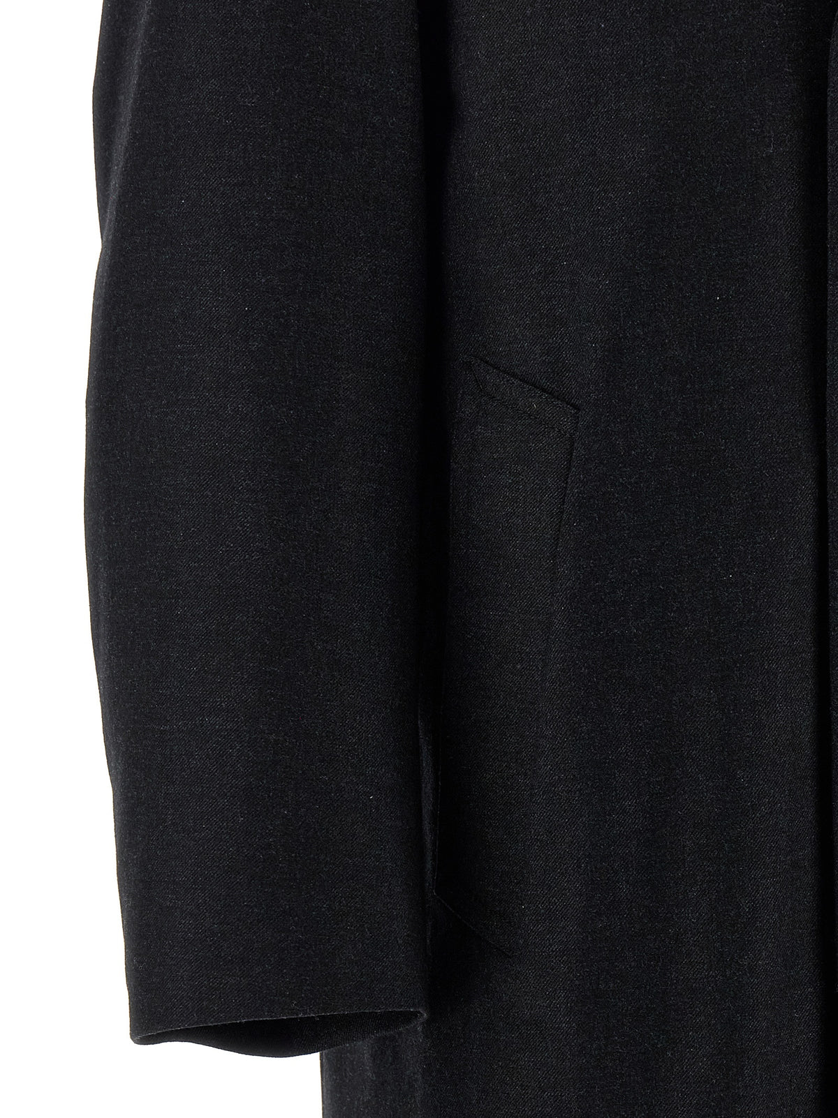 Elevate your wardrobe with the Lemaire Gray Cashmere Coat, a timeless masterpiece of elegance and comfort, crafted for the discerning trendsetter.