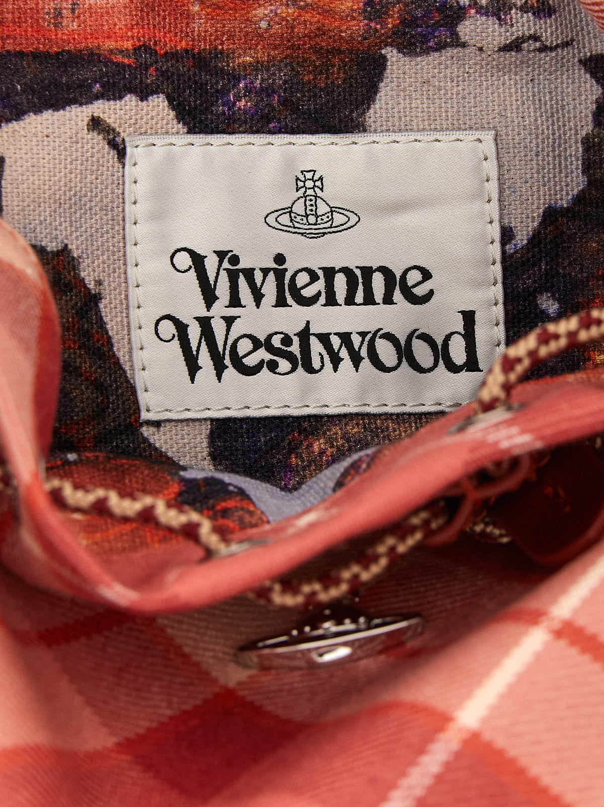 Elevate your style with the Vivienne Westwood Multicolor Wool Shoulder Bag, a luxurious blend of structured design and exquisite tartan craftsmanship, perfect for the discerning fashion connoisseur.