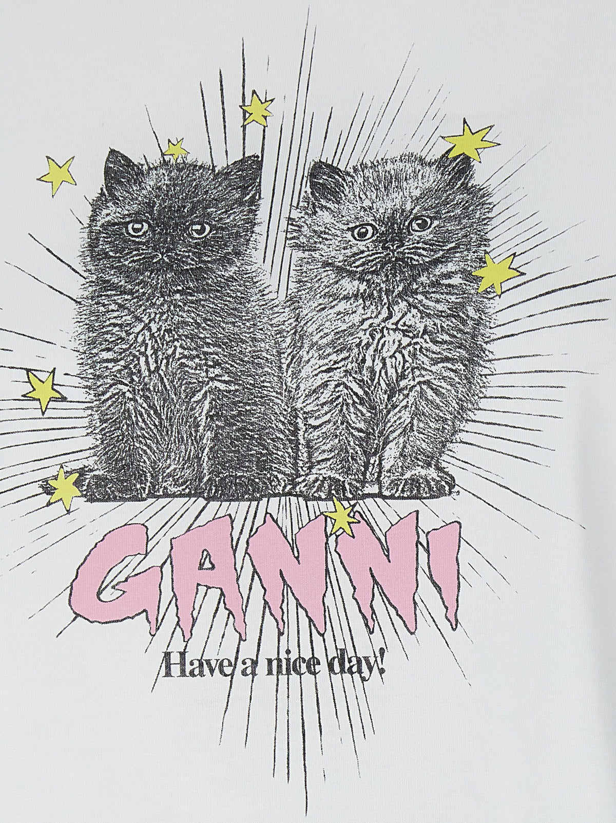 Ganni Kittens T-Shirt - Elevate Your Style with Sustainable Luxury
