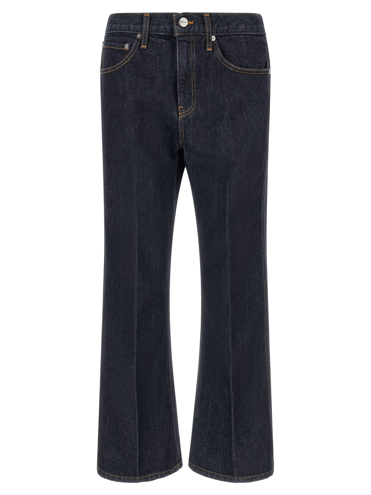 Khaite Flared Jeans - Timeless Luxury in Dark Indigo Cotton