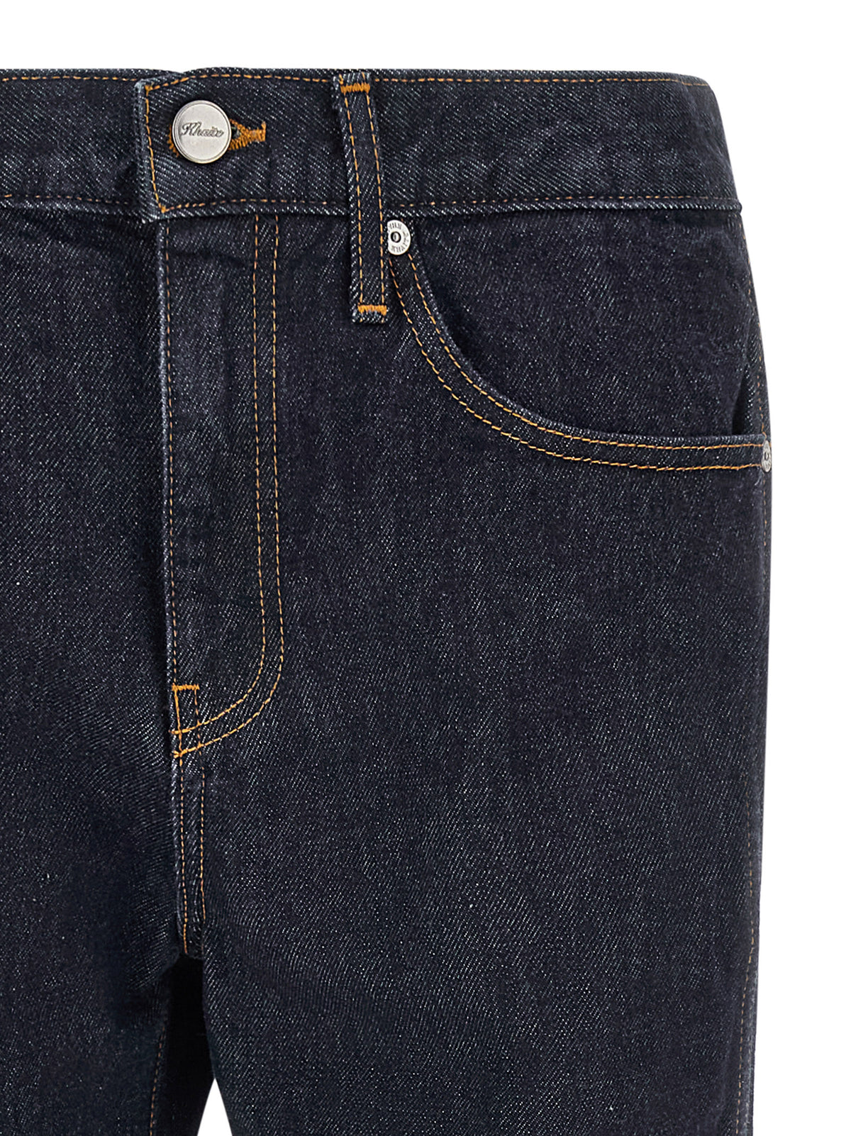 Khaite Blue Cotton Flared Jeans – Effortless Luxury Denim