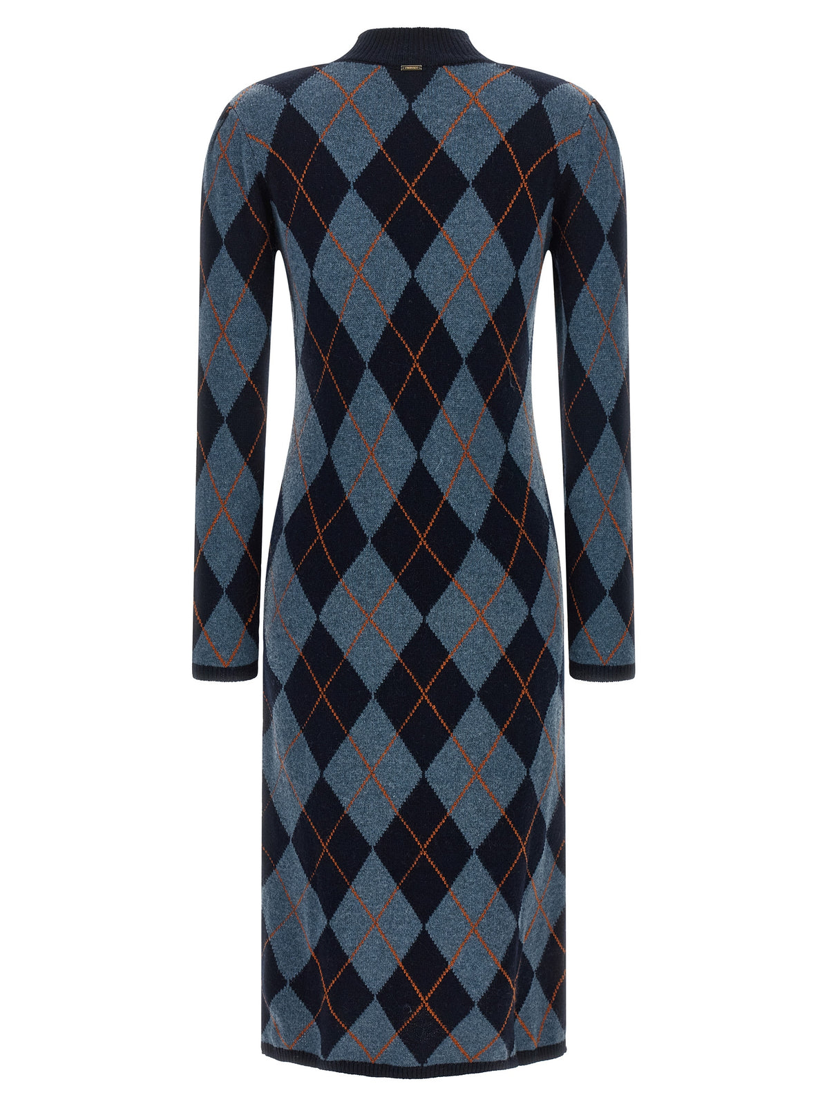 Twinset Orange Viscose Casual Dress - Elevate Your Elegance