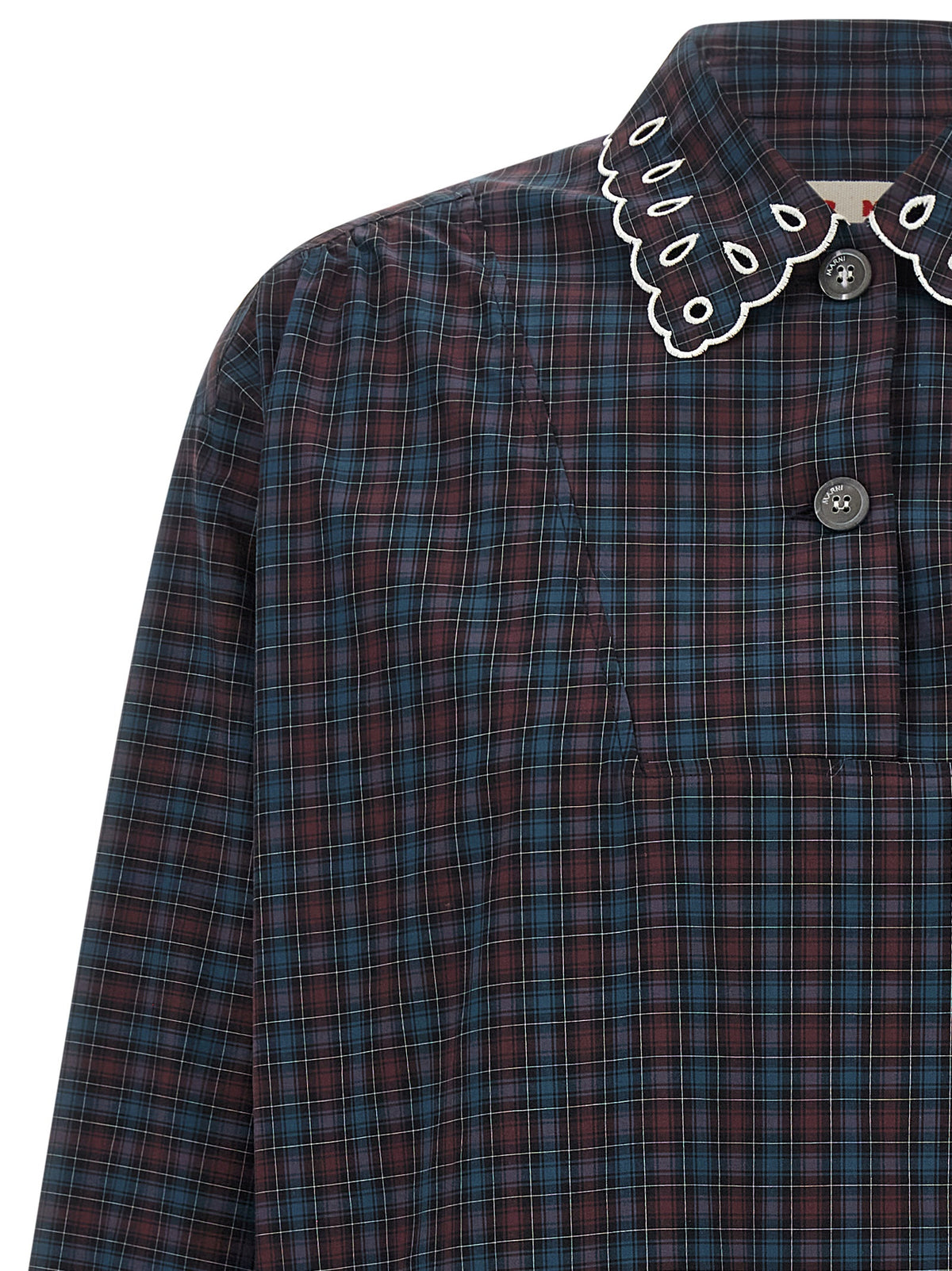 Marni Blue Cotton Blouse - Timeless Elegance in Haute Couture
