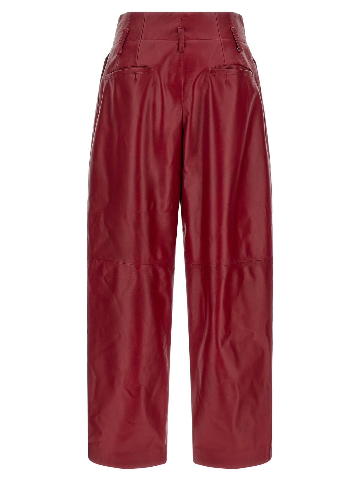 Alberta Ferretti Red Leather Pants - Elevate Your Style with Luxury