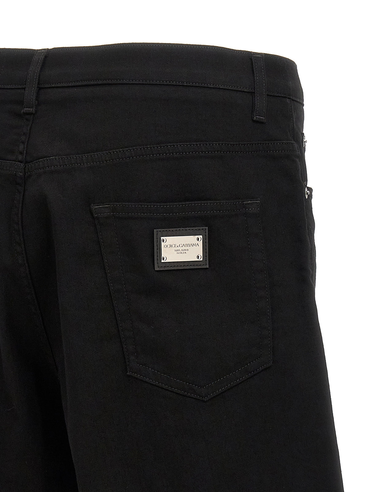 Dolce & Gabbana Black Cotton Bermuda Shorts - Timeless Luxury