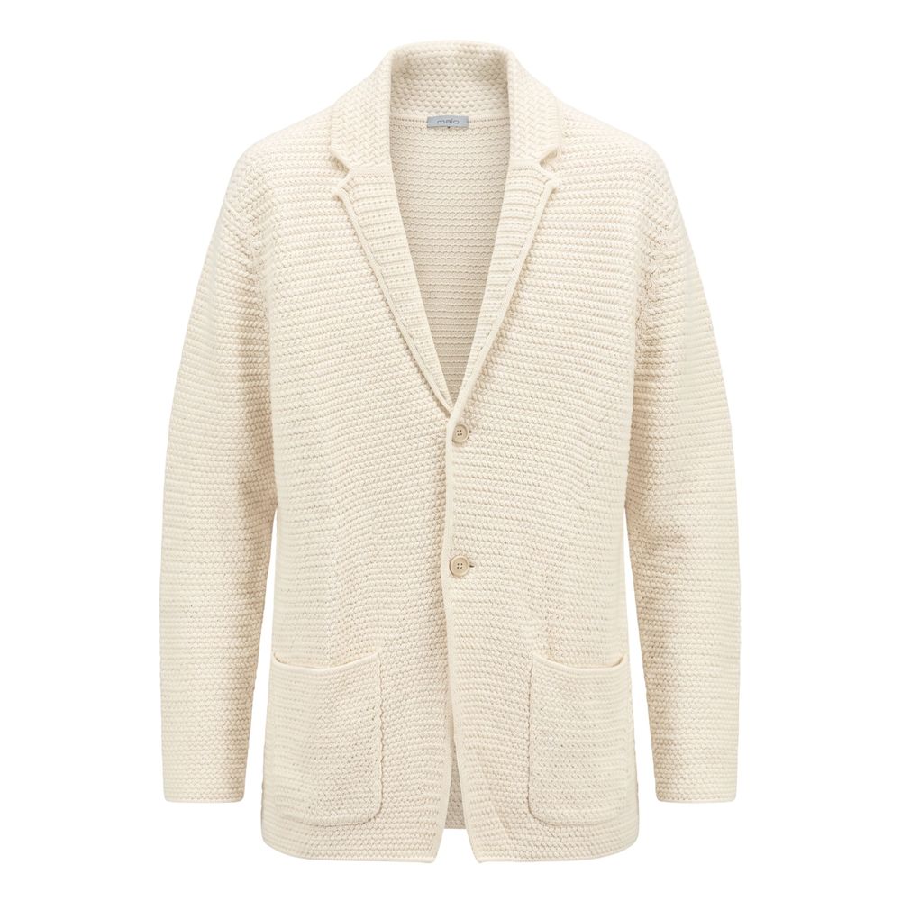 Malo White Knitted Cardigan - Elevate Your Luxe Wardrobe