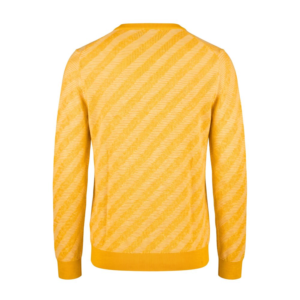 Malo Orange Linen Sweater - Elevate Your Luxurious Wardrobe