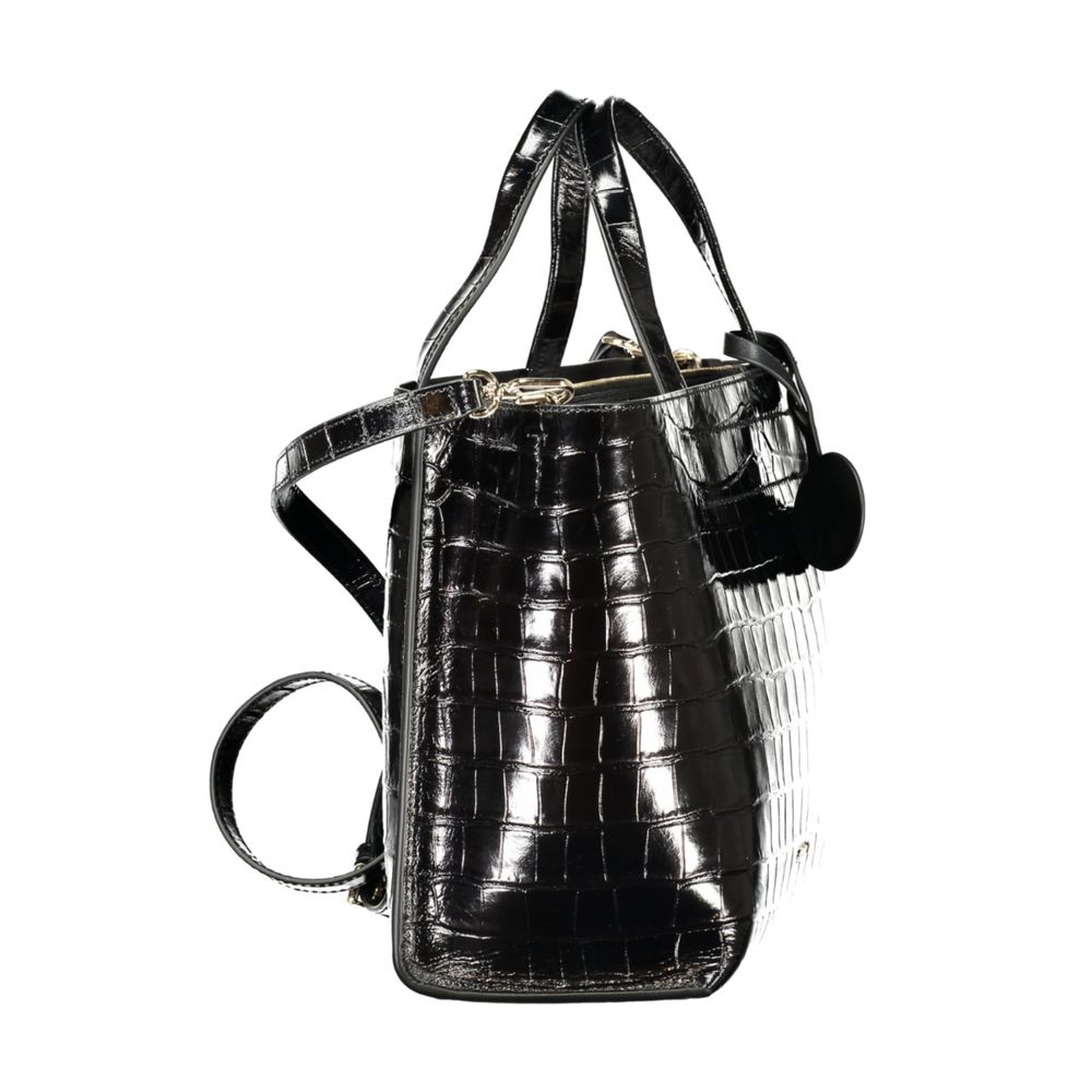 Furla Divide It S Tote Bag - Timeless Black Leather Elegance