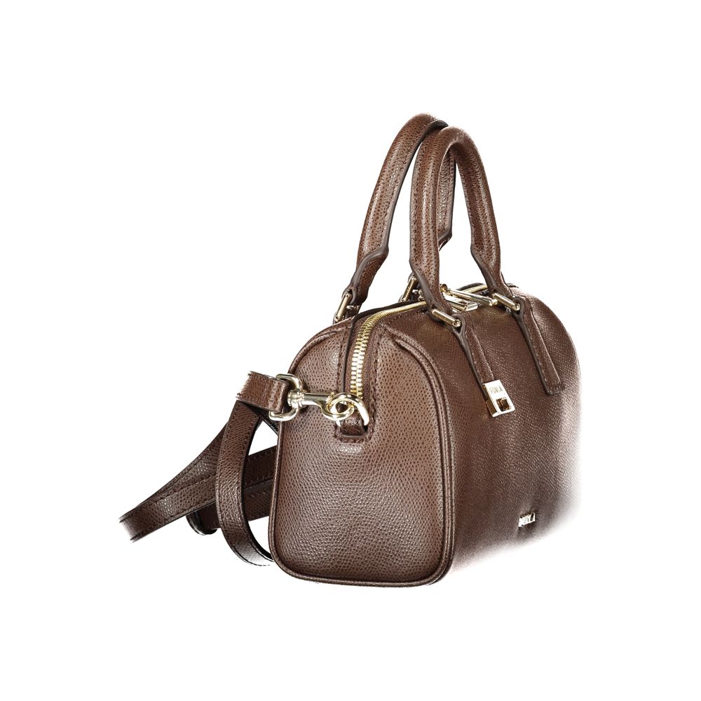 Furla Olivia Mini Boston Bag - Exquisite Brown Leather Luxury