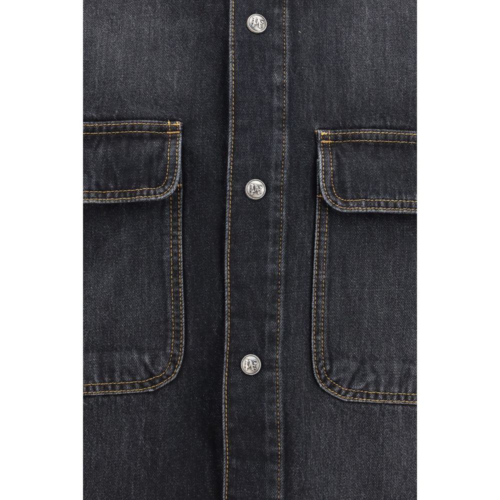 Palm Angels Blue Denim Shirt - Timeless Luxury in Cotton