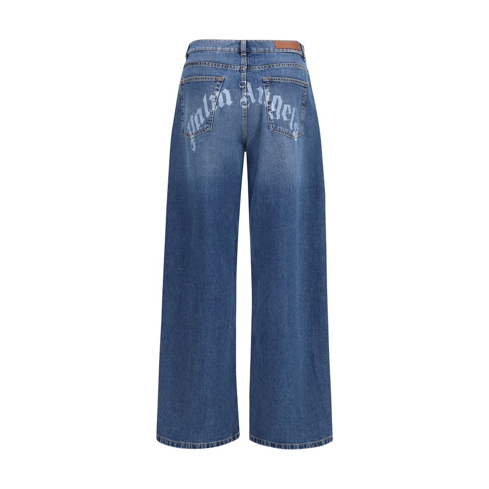 Palm Angels Wide-Leg Jeans Denim - Timeless Luxury Fashion