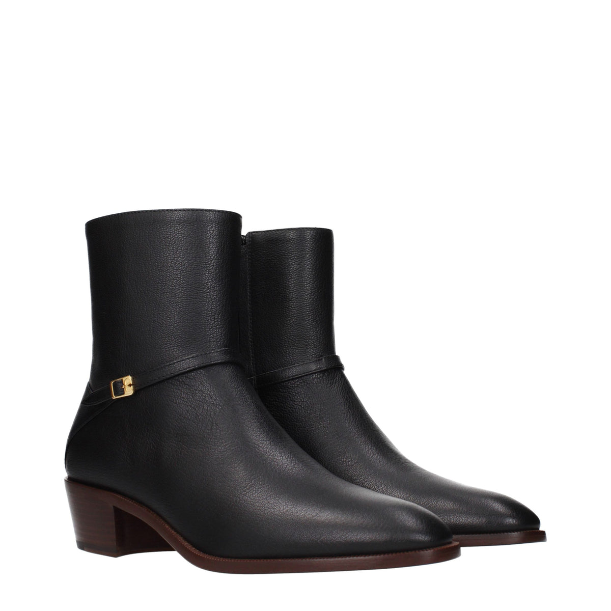 Discover the exquisite Valentino Garavani Black Leather Ankle Boots, where timeless elegance meets unparalleled craftsmanship, elevating your style to sublime sophistication.
