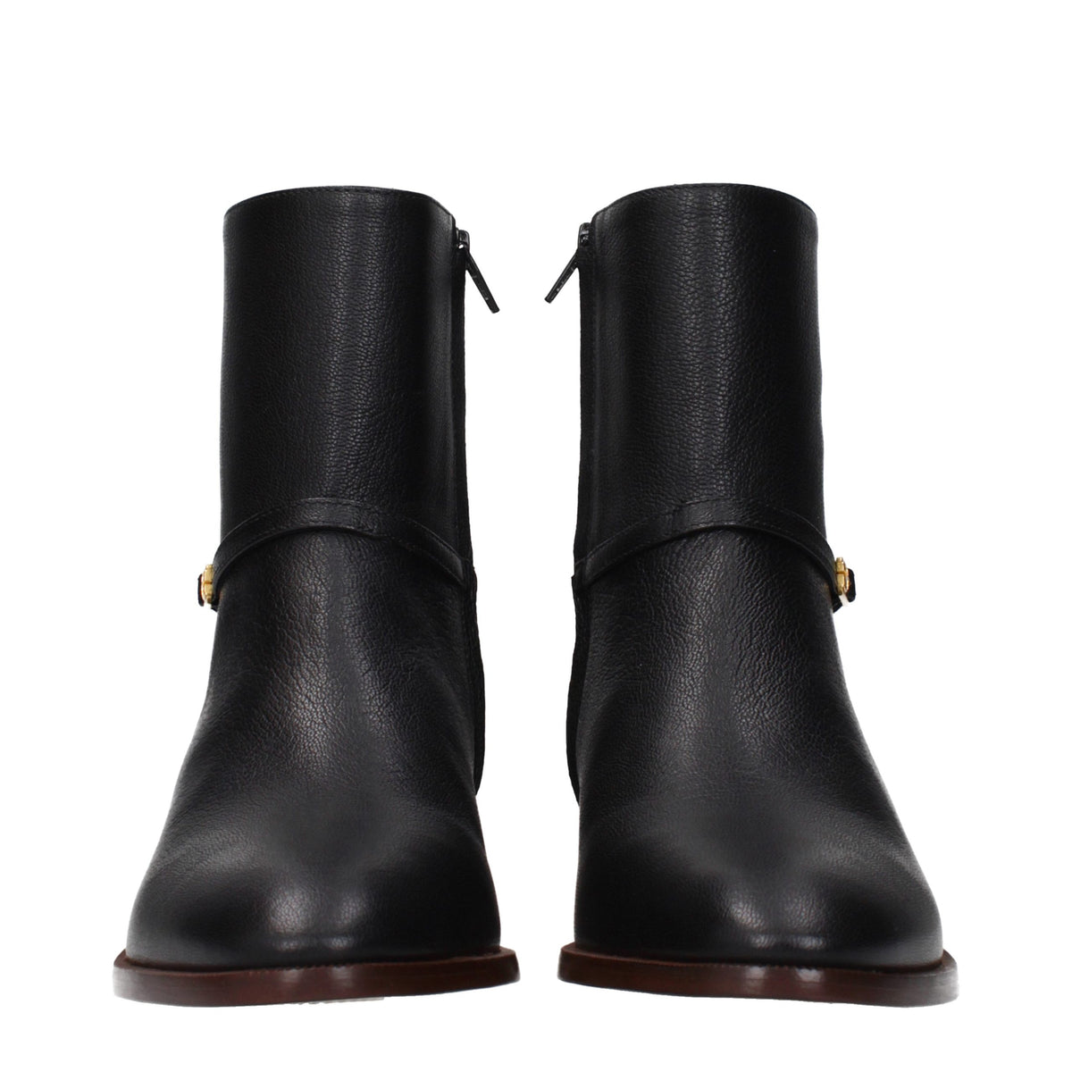 Experience the allure of Valentino Garavani Black Leather Ankle Boots, where exquisite craftsmanship meets timeless elegance, elevating your style to new heights.