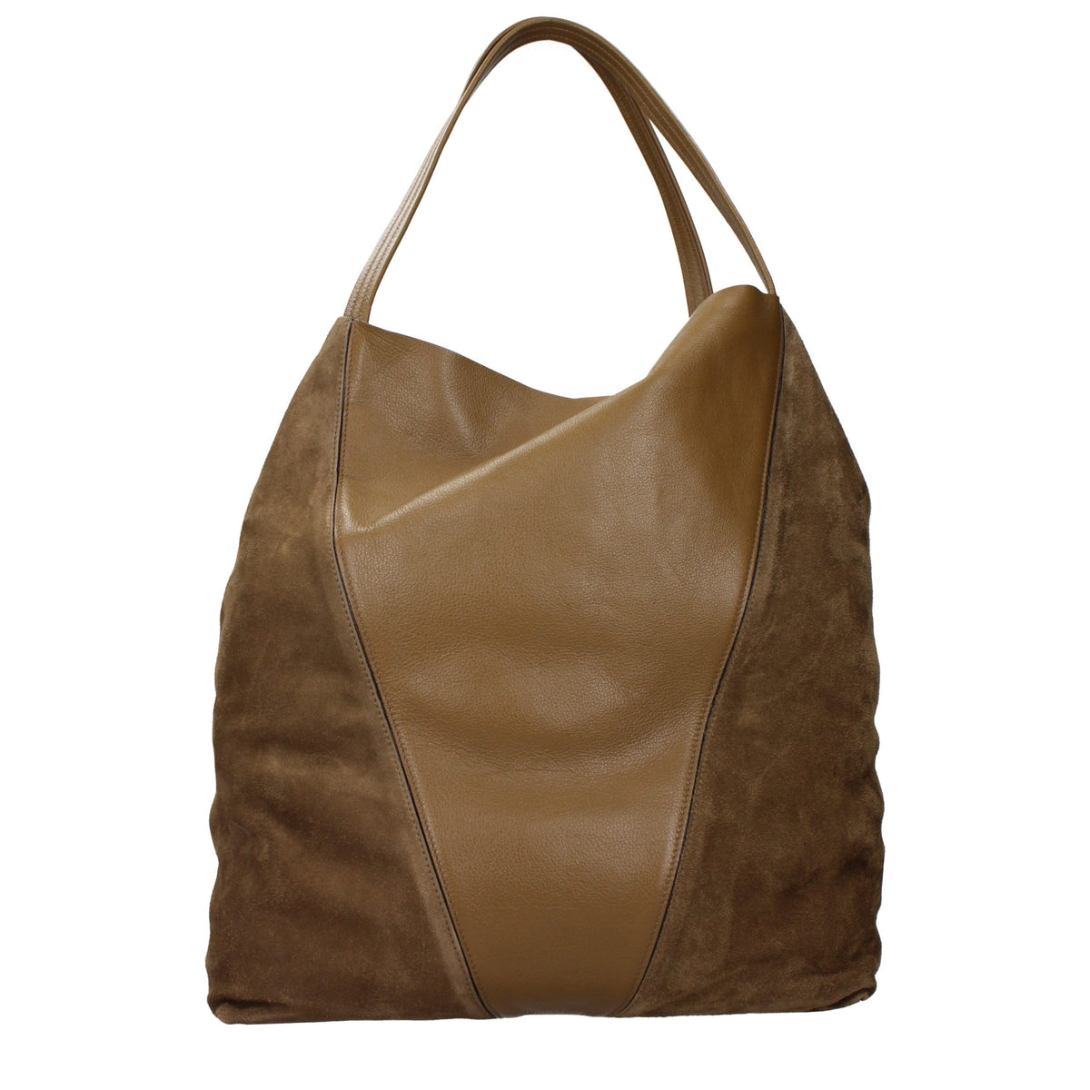 Indulge in the timeless elegance of the Chloé Brown Leather Shoulder Bag, crafted from sumptuous suede, embodying luxury and sophistication for every occasion.