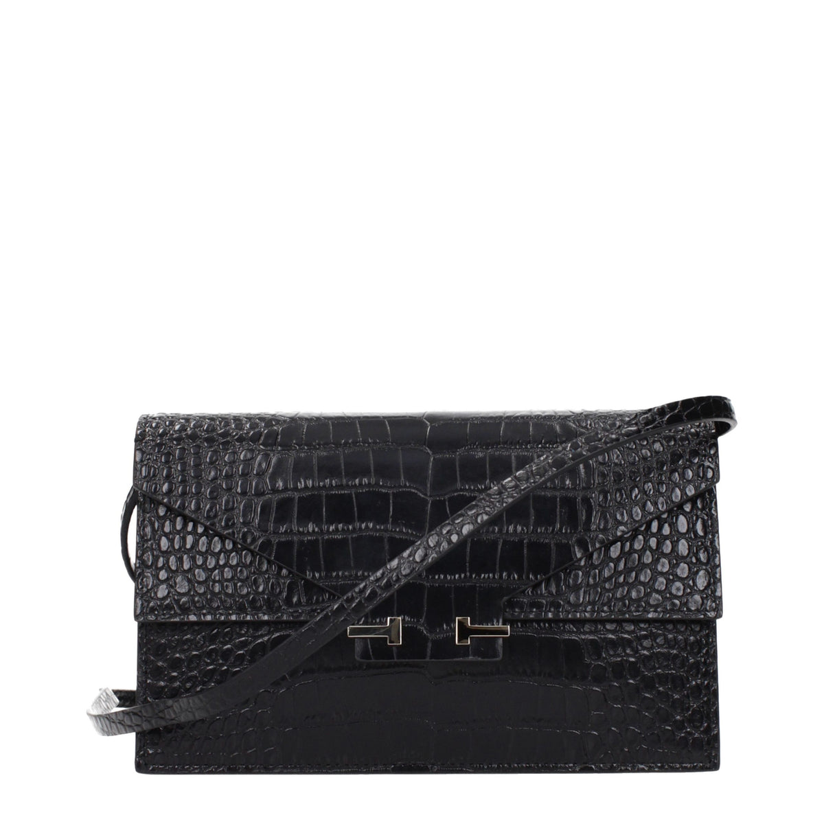 Indulge in the exquisite allure of the Tom Ford Black Leather Clutch Bag, a symbol of sophistication and timeless elegance, perfect for the discerning individual.