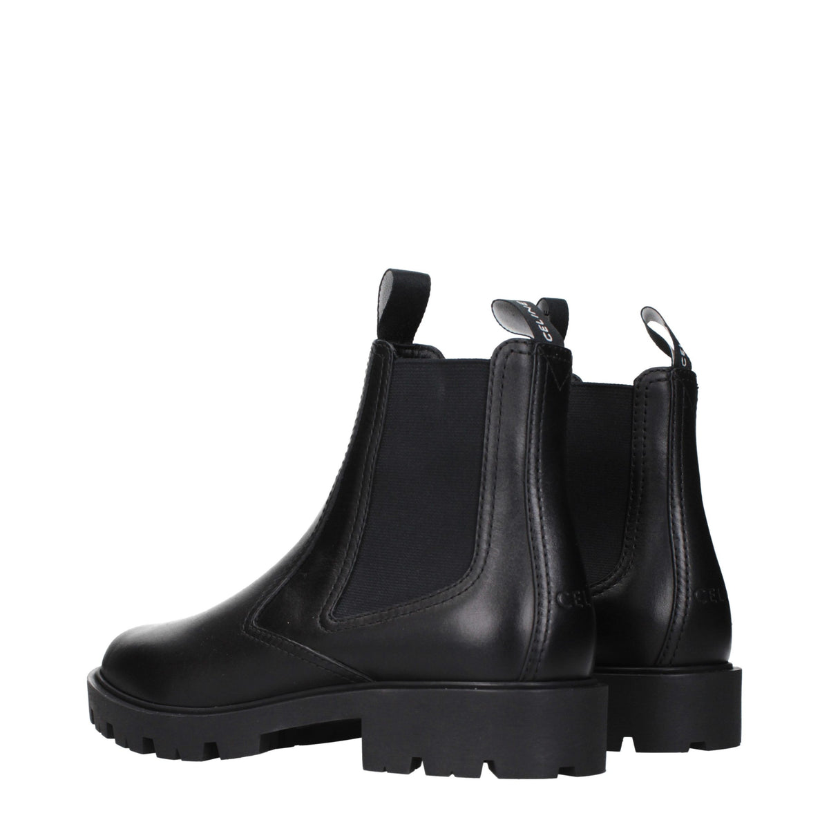 Elevate your style with Celine Black Leather Ankle Boots, where exquisite craftsmanship meets timeless luxury, perfect for the discerning individual who values sophistication.