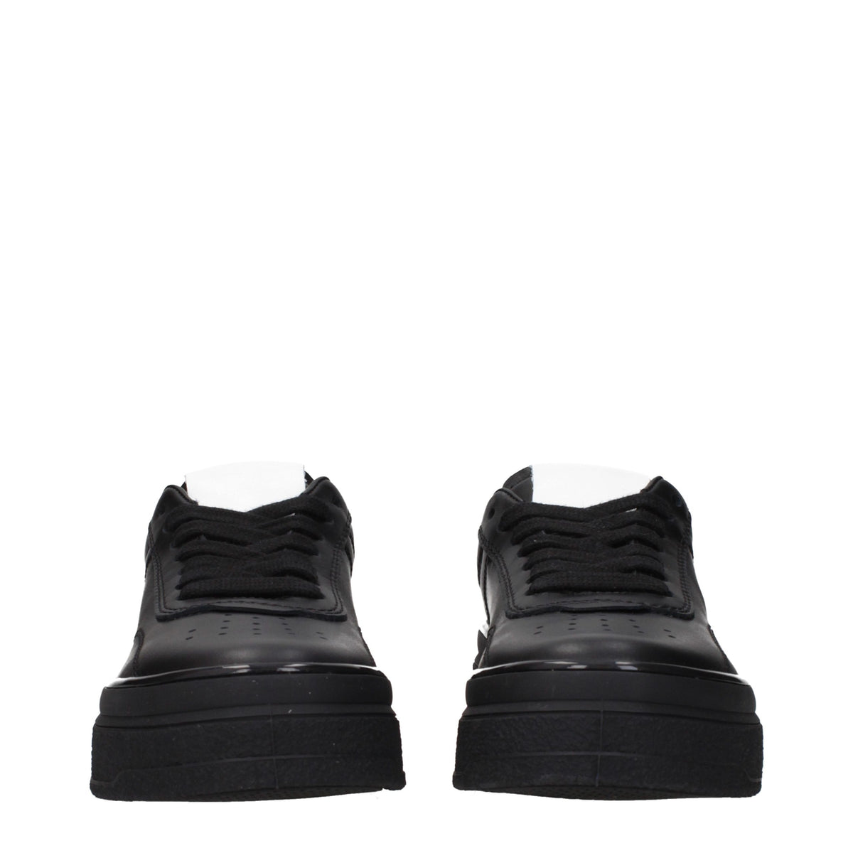 Discover the Jil Sander Black Leather Platform Sneakers, where timeless luxury meets exquisite craftsmanship, perfect for those who command attention with every step.