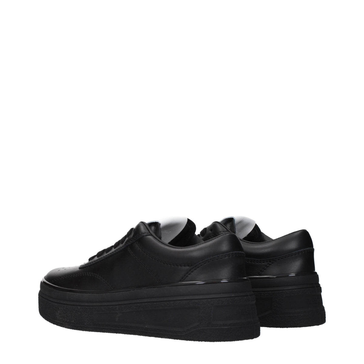 Elevate your style with Jil Sander's Black Leather Platform Sneakers, where timeless luxury meets exquisite craftsmanship, perfect for the discerning connoisseur.
