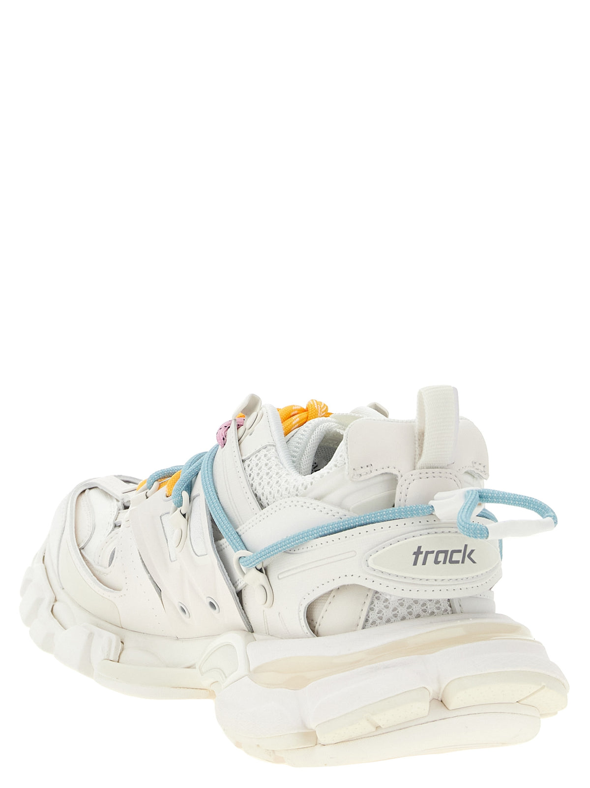 Elevate your style with Balenciaga's White Polyethylene Athletic Sneakers, where avant-garde design meets luxurious comfort, perfect for the discerning individual.