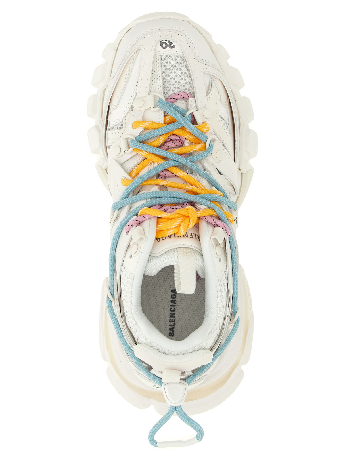 Elevate your style with Balenciaga's White Polyethylene Athletic Sneakers, where avant-garde design meets luxurious comfort for the discerning individual.