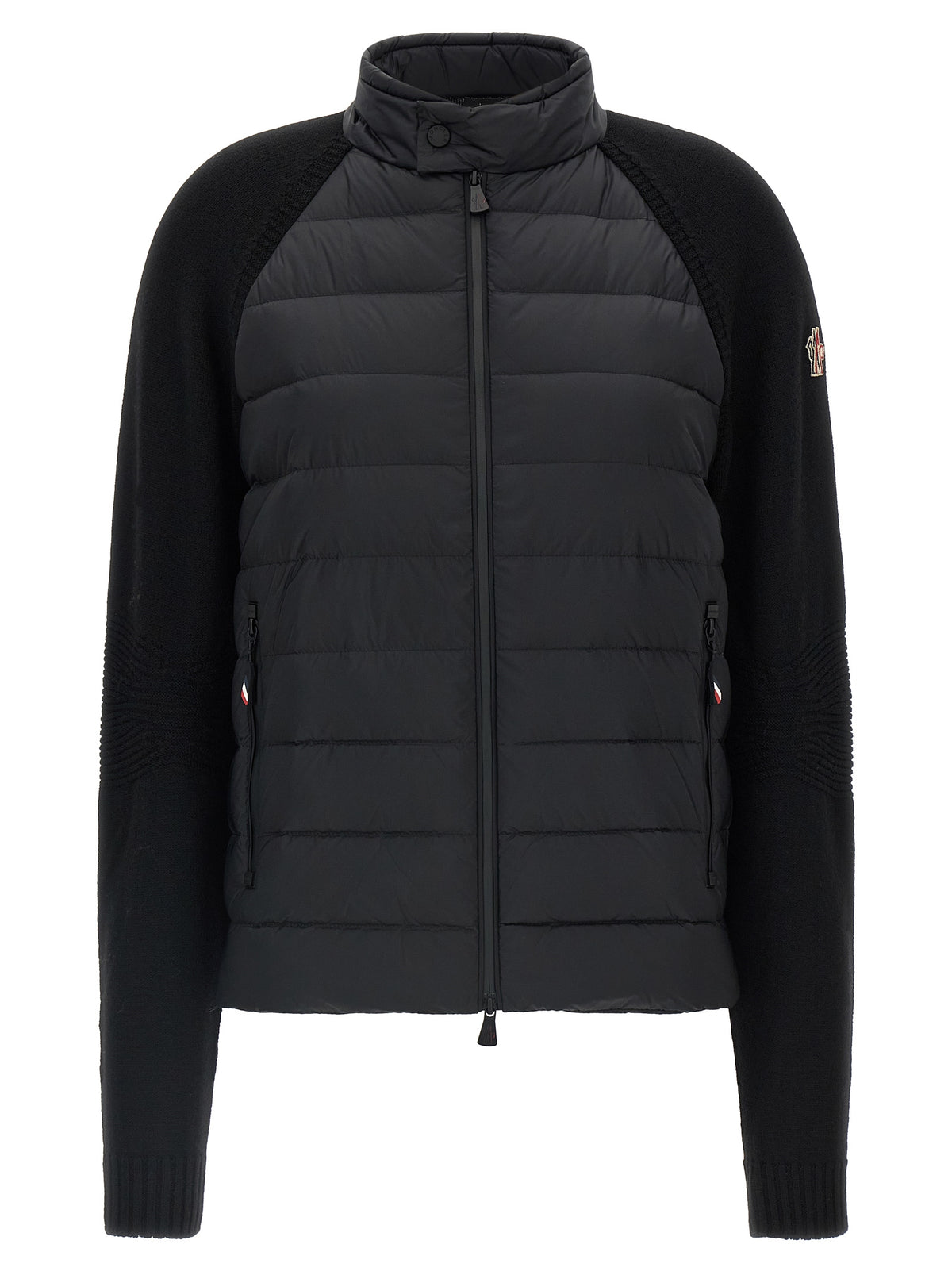 Experience the Moncler Grenoble Black Polyamide Cardigan, where exquisite craftsmanship meets unparalleled warmth, embodying timeless luxury for the discerning individual.