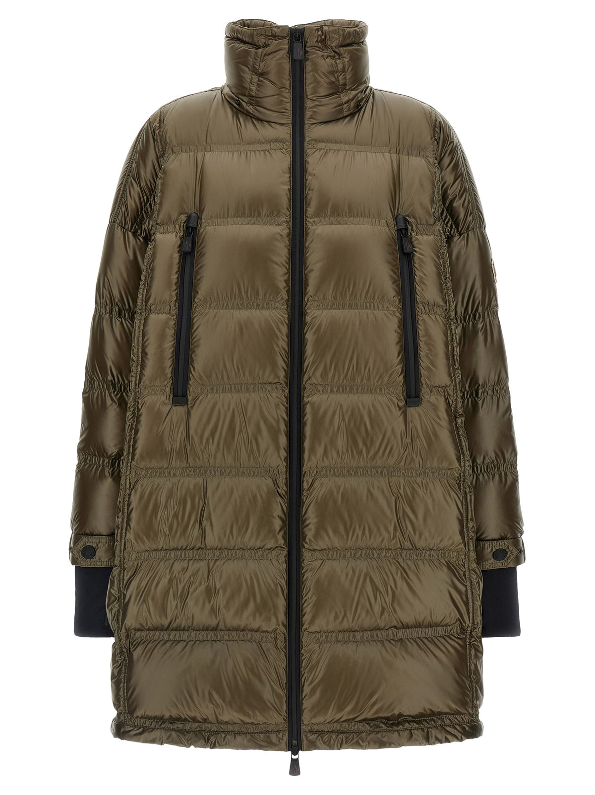 Elevate your style with the Moncler Grenoble Bicolor Polyamide Coat, a luxurious long parka that blends bold design with exquisite craftsmanship for the discerning individual.