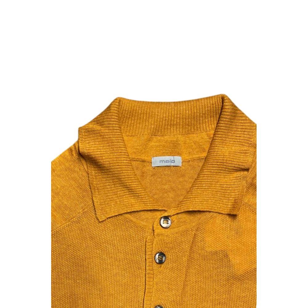 Malo Orange Silk Polo Shirt - Elevate Your Luxury Wardrobe