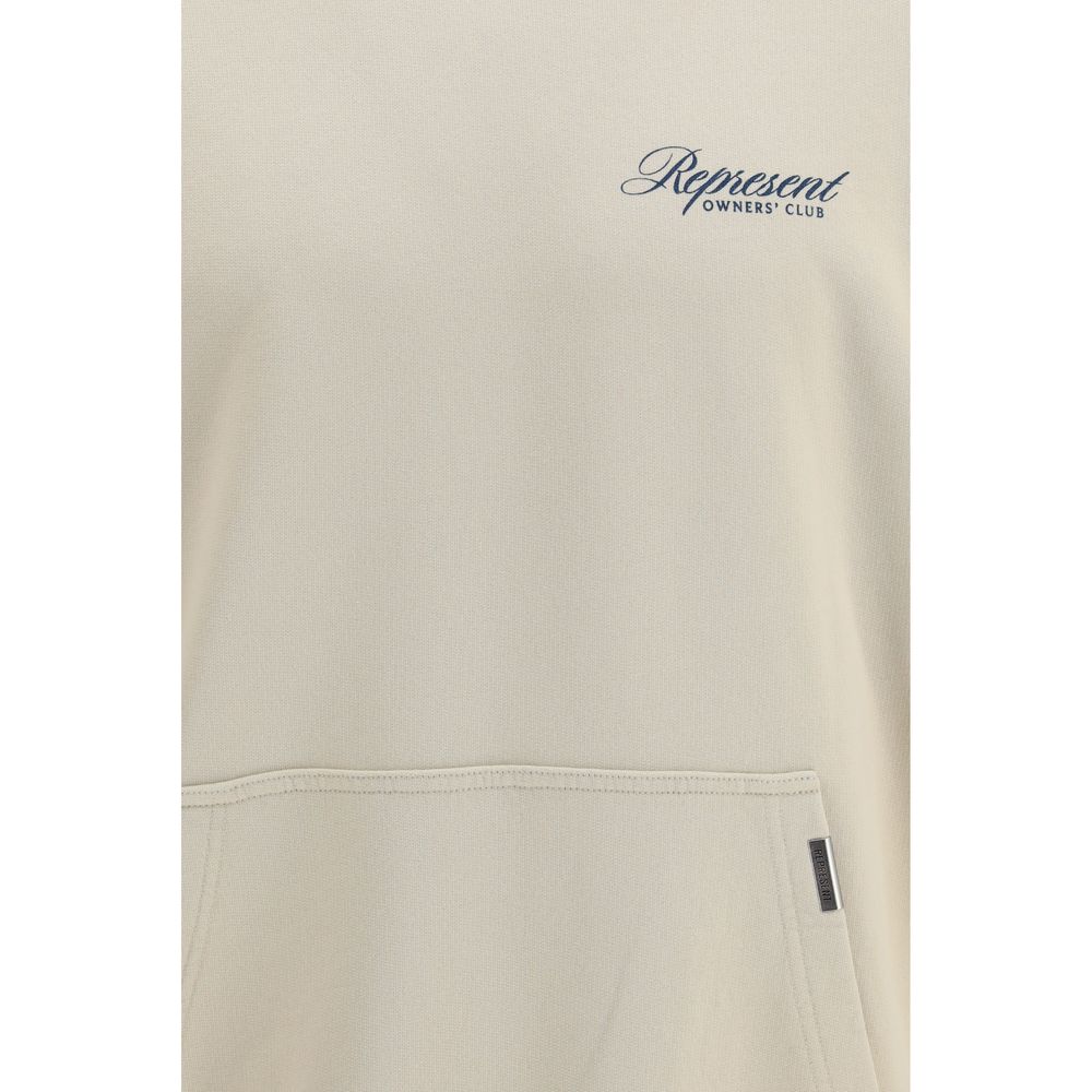 Represent Beige Cotton Sweatshirt - Timeless Luxury for All