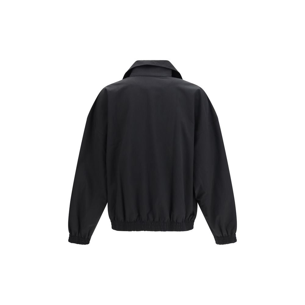 Balenciaga Black Cotton Full-Length Jacket - Timeless Luxury