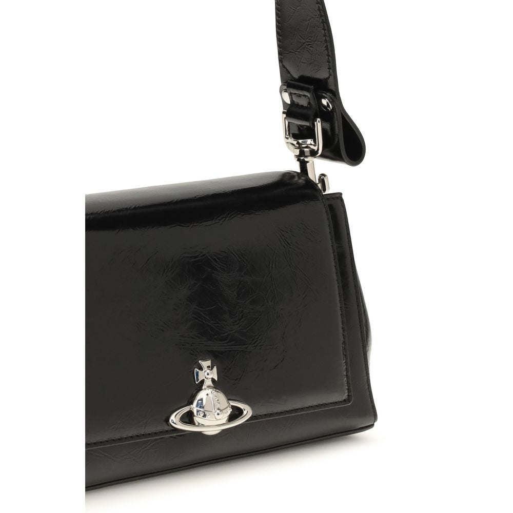 Vivienne Westwood Black Calf Leather Handbag - Timeless Luxury