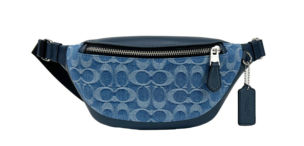 COACH Warren Mini Signature Denim Belt Bag - Timeless Luxury