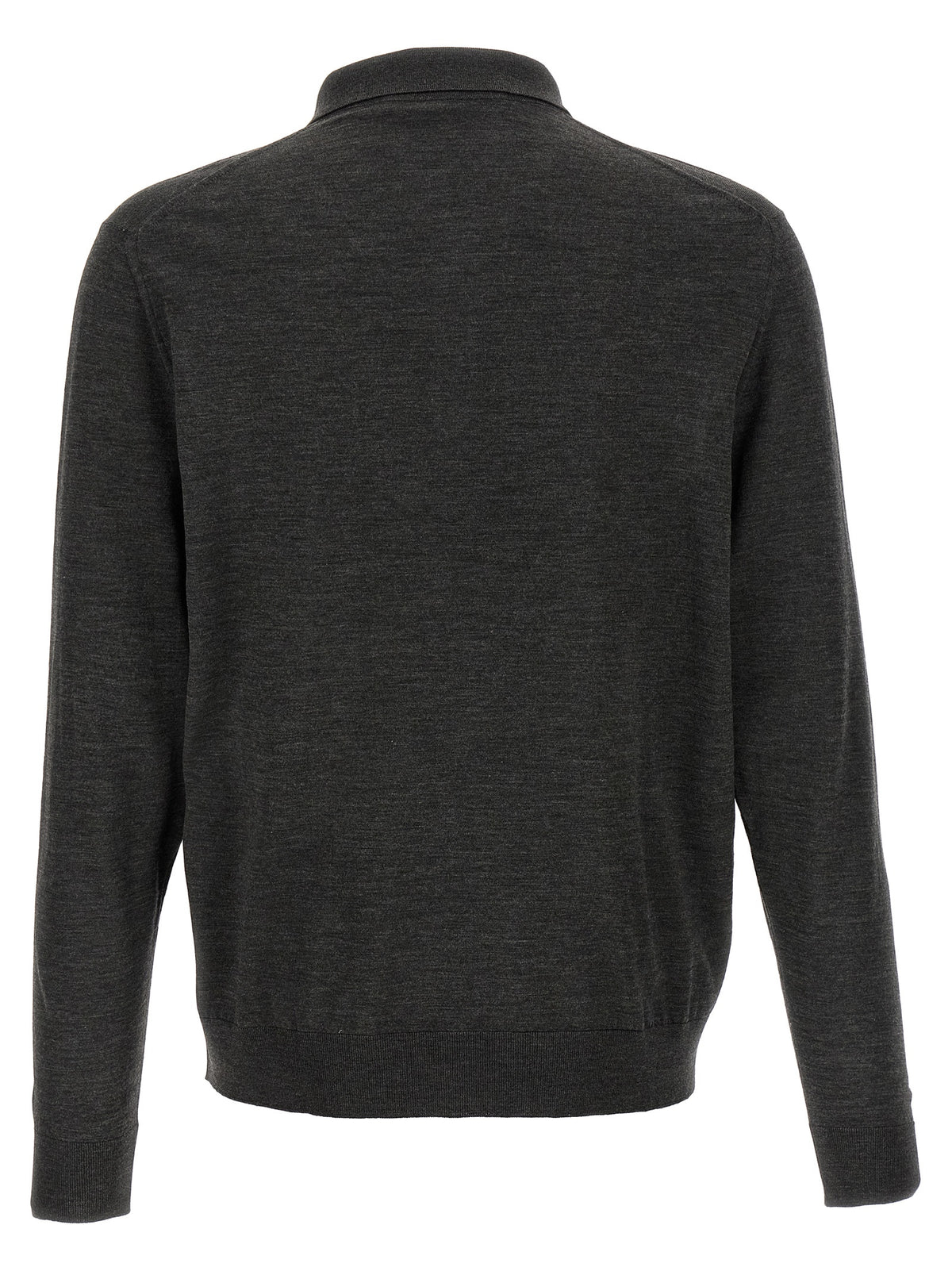 Indulge in the elegance of the Kiton Gray Wool Polo Shirt, a timeless blend of luxurious craftsmanship and contemporary style, perfect for the discerning wardrobe.