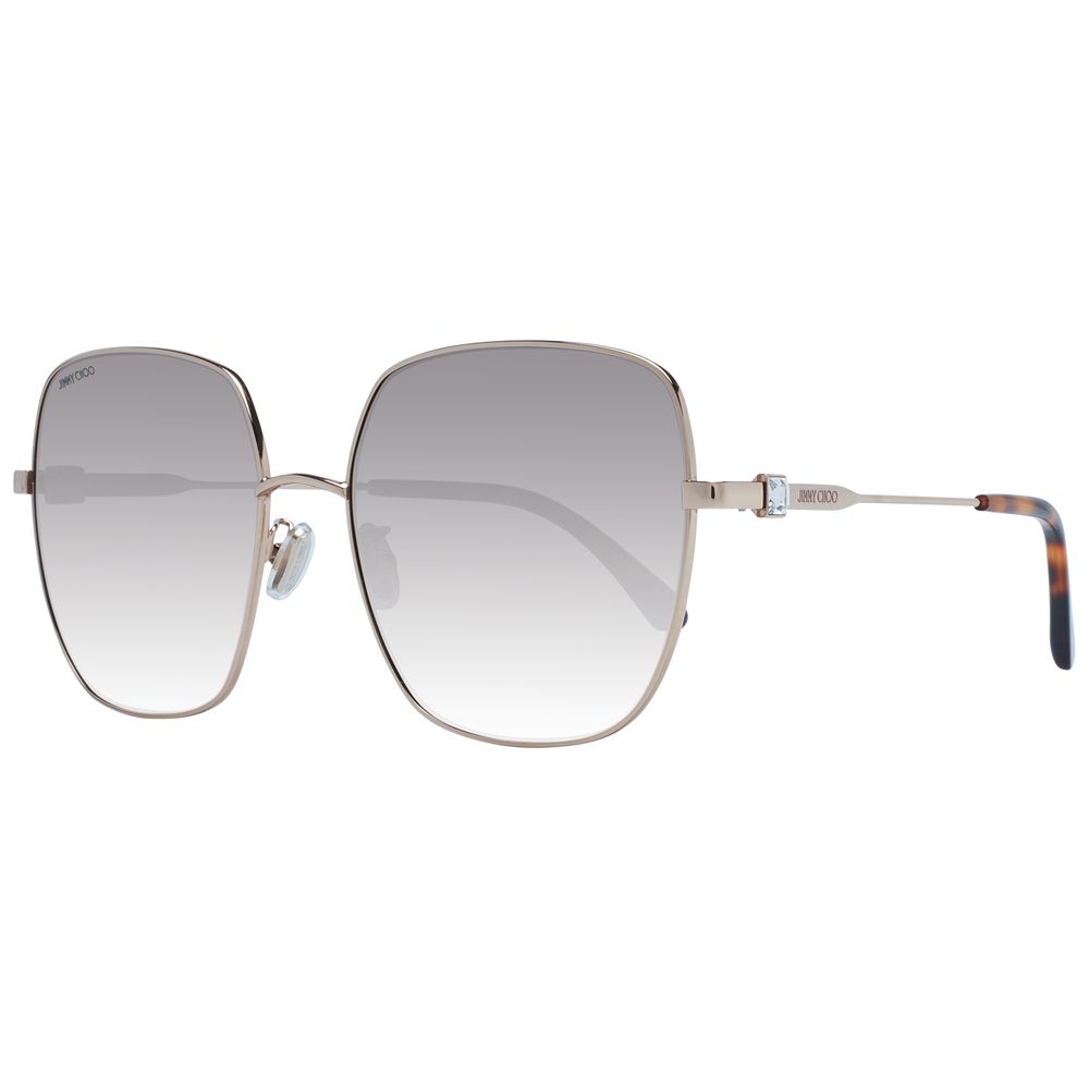 Indulge in the elegance of Jimmy Choo Gold Metal Sunglasses, where exquisite craftsmanship meets timeless luxury, perfect for those who embody sophistication and allure.