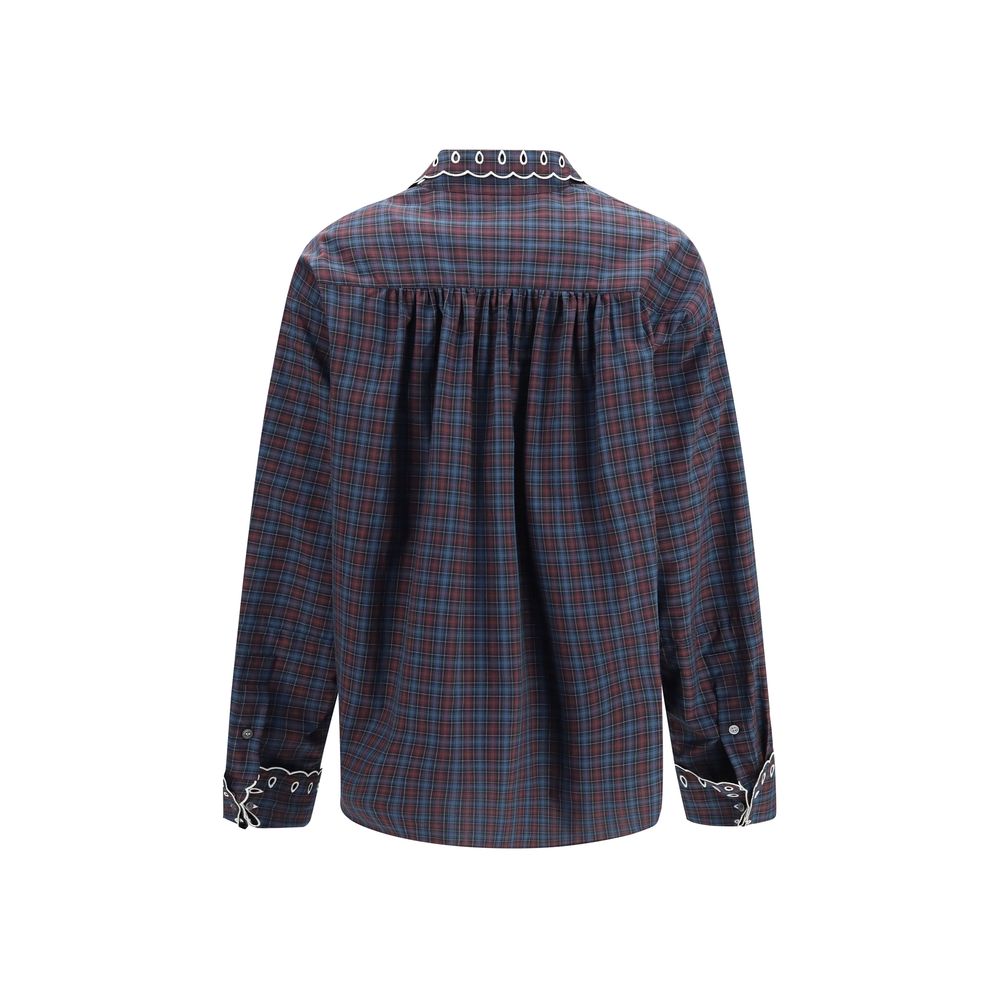 Elevate your wardrobe with the Marni Blue Cotton Pattern Shirt, a masterpiece of exquisite craftsmanship and refined style, perfect for the discerning individual.
