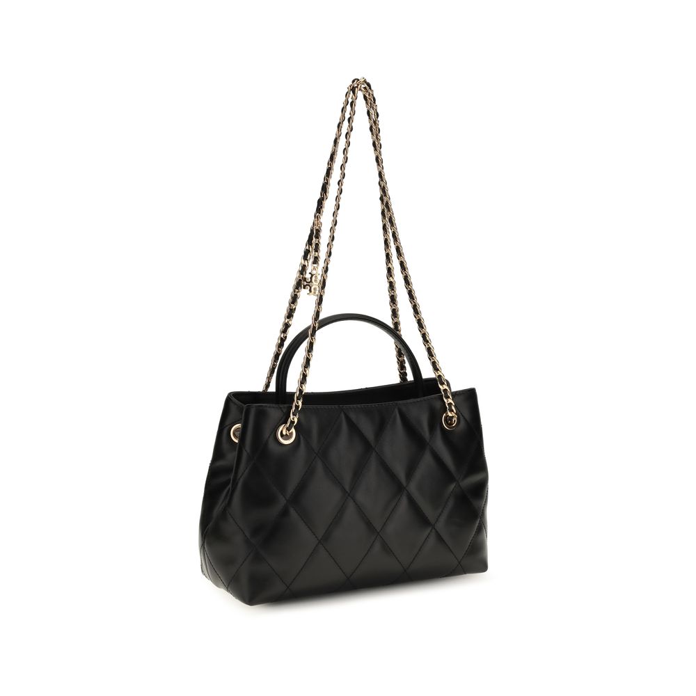 Tory Burch Black Calf Leather Bos Taurus Shoulder Bag - Luxury Redefined