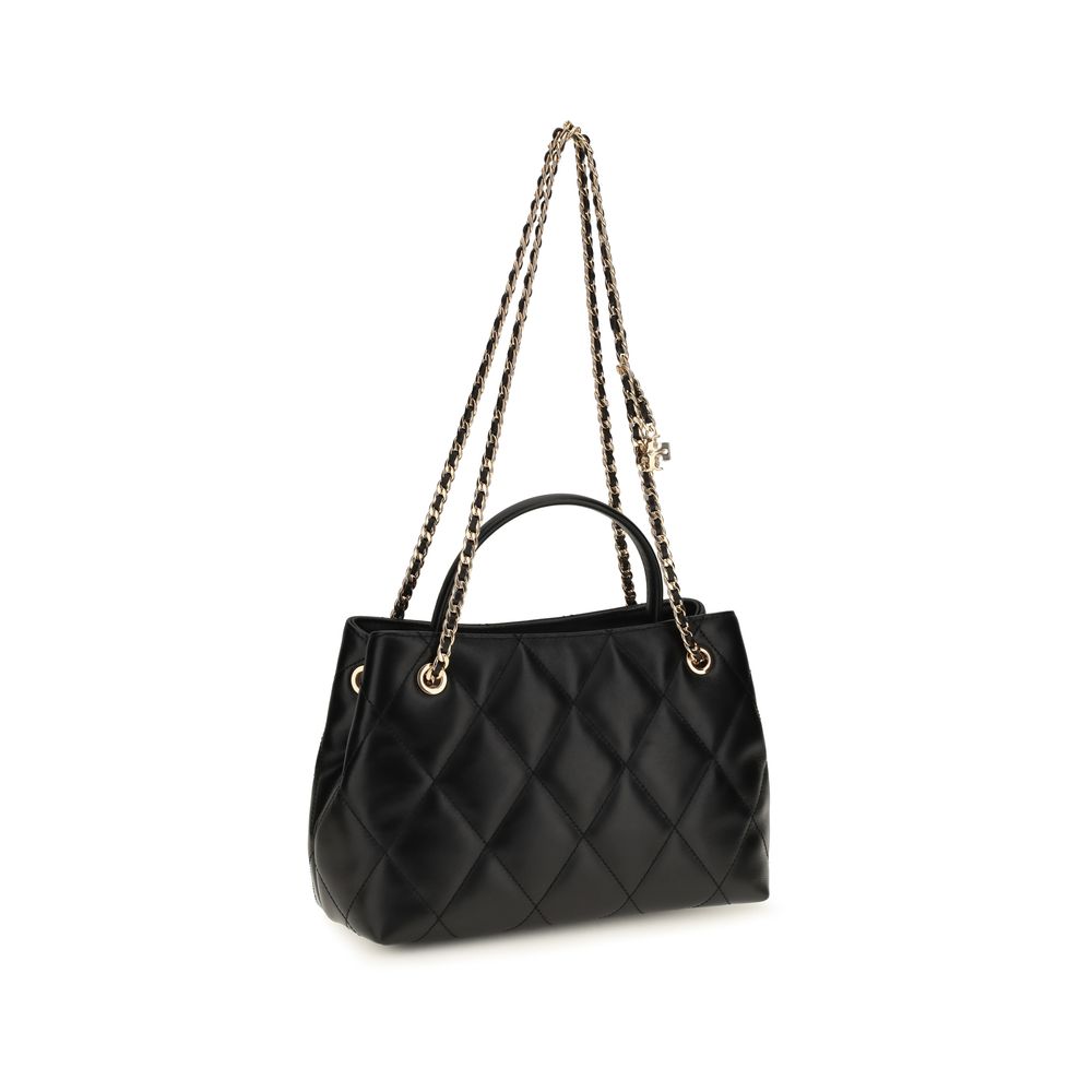 Tory Burch Black Calf Leather Bos Taurus Shoulder Bag - Timeless Luxury